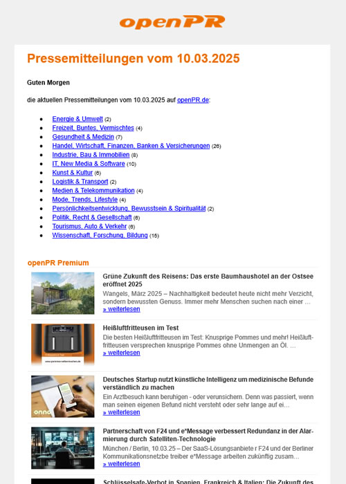 Beispiel Newsletter
