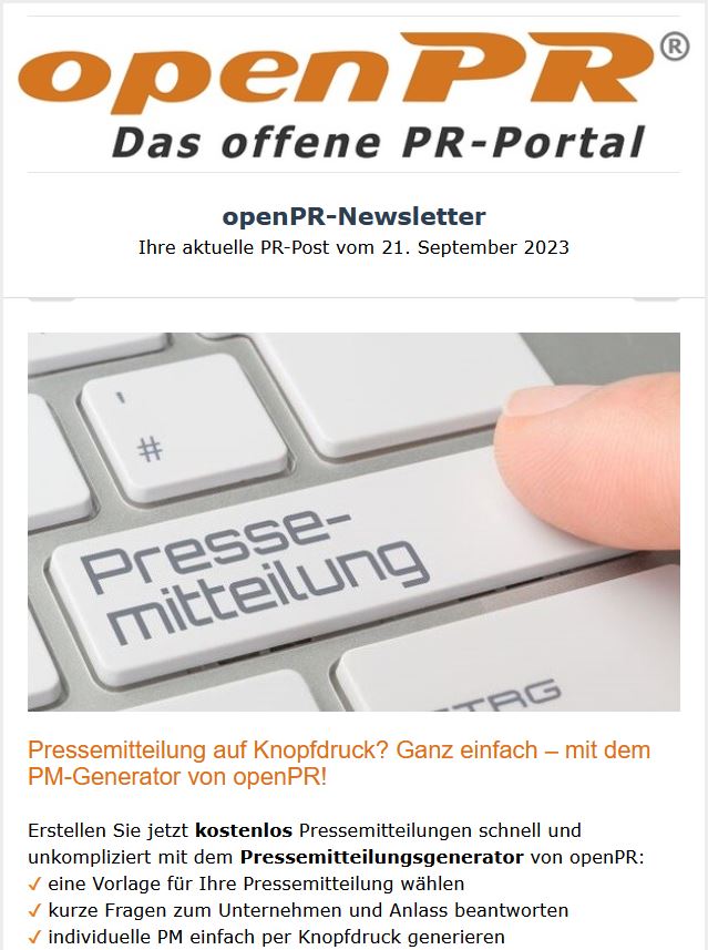 PR-Newsletter von openPR